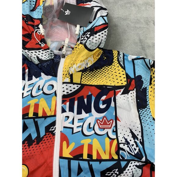 Kings Only Mens Large Red & Blue Windbreaker Jacket No Cap Salvage - Picture 10 of 12